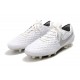 Scarpe Nike Tiempo Legend VIII Elite FG - Bianco Puro Platino Grigio