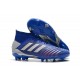 adidas Scarpa Predator 19.1 FG Blu Argento