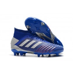 adidas Scarpa Predator 19.1 FG Blu Argento