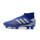 adidas Scarpa Predator 19.1 FG Blu Argento