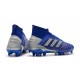 adidas Scarpa Predator 19.1 FG Blu Argento