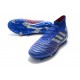 adidas Scarpa Predator 19.1 FG Blu Argento