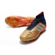adidas Scarpa Predator 19.1 FG Oro Argento Rosso