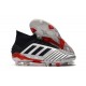 adidas Scarpa Predator 19.1 FG Argento Nero