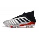 adidas Scarpa Predator 19.1 FG Argento Nero