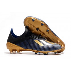 Scarpa da Calcio adidas X 19.1 FG Uomo Nero Blu Oro