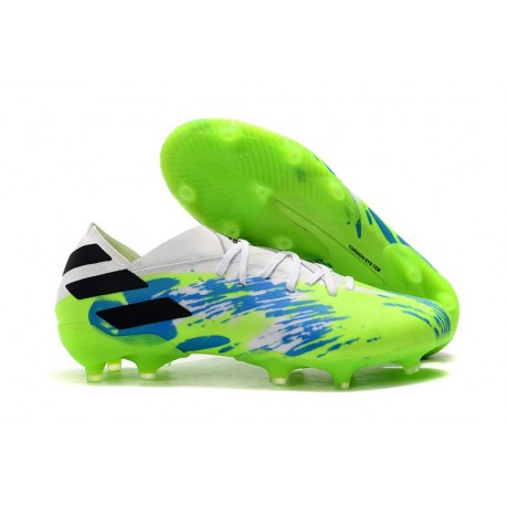 adidas Scarpe da Calcio Nemeziz 19.1 FG - Bianco Verde Blu