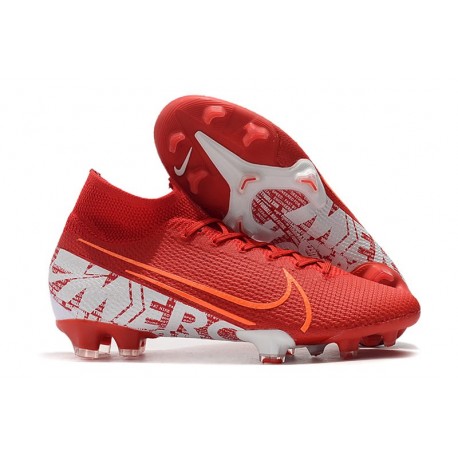 Nike Mercurial Superfly VII Elite FG Scarpe - Rosso Bianco