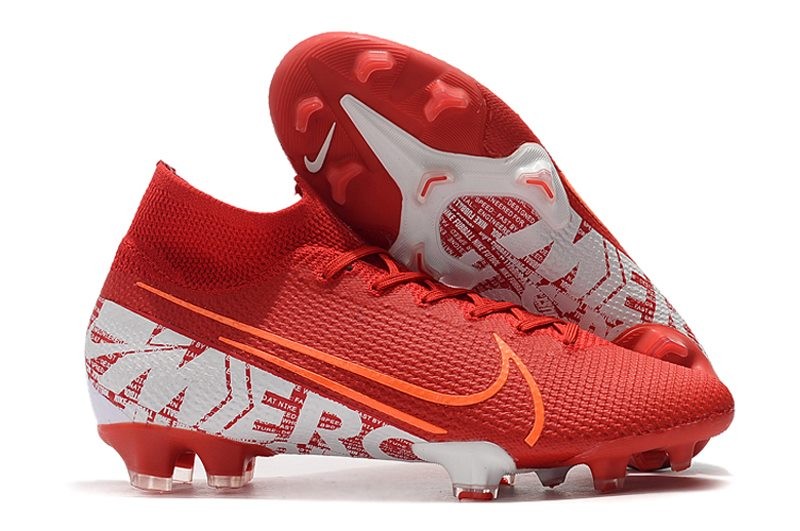 Nike Mercurial Superfly VII Elite FG Scarpe Rosso Bianco