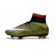 Nuove Scarpe calcio Nike Mercurial Superfly FG - Volt Bianco Nero Multicolore