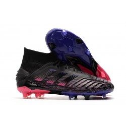 Scarpe Nuovo adidas Predator 19+ FG - Nero Rosa Blu