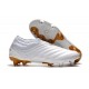 Nuovo Tacchetti da Calcio Adidas Copa 19+ FG Bianco Oro