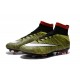 Nuove Scarpe calcio Nike Mercurial Superfly FG - Volt Bianco Nero Multicolore