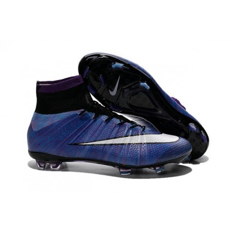 Nuove Scarpe calcio Nike Mercurial Superfly FG - Viola Nero Bianco Multicolore