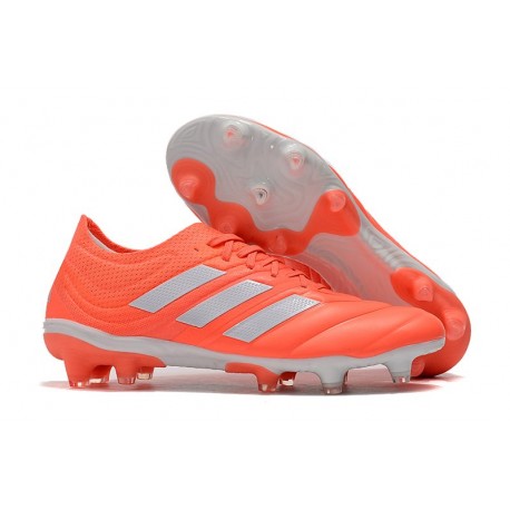 Nuovo Tacchetti da Calcio Adidas Copa 19.1 FG Rosso Bianco