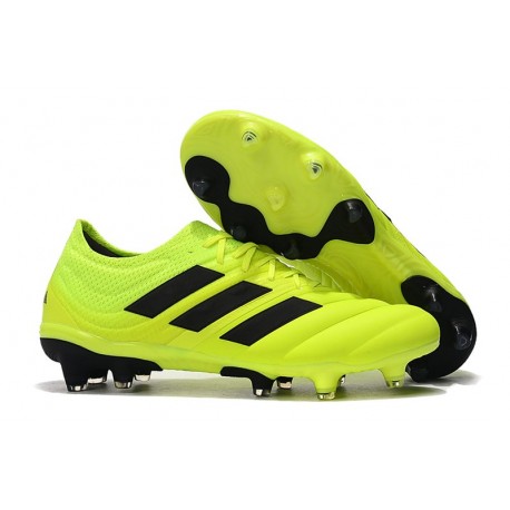 Nuovo Tacchetti da Calcio Adidas Copa 19.1 FG Volt Nero