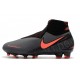 Nike Phantom Vision Elite Dynamic Fit FG Grigio Scuro Mango Acceso Nero