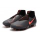 Nike Phantom Vision Elite Dynamic Fit FG Grigio Scuro Mango Acceso Nero