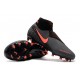 Nike Phantom Vision Elite Dynamic Fit FG Grigio Scuro Mango Acceso Nero