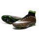 Nuove Scarpe calcio Nike Mercurial Superfly FG - Verde Nero Bianco Multicolore
