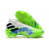 Scarpe da Calcio adidas Nemeziz 19+ FG Bianco Verde Blu
