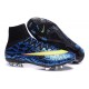 2015 Scarpa da calcio per terreni duri Nike Mercurial Superfly - Uomo Leopardo Blu Volt Nero
