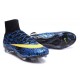 2015 Scarpa da calcio per terreni duri Nike Mercurial Superfly - Uomo Leopardo Blu Volt Nero