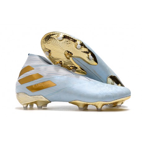 adidas Nemeziz 19+ FG Scarpa Acqua Bold/ Oro Metallico/ Bianco