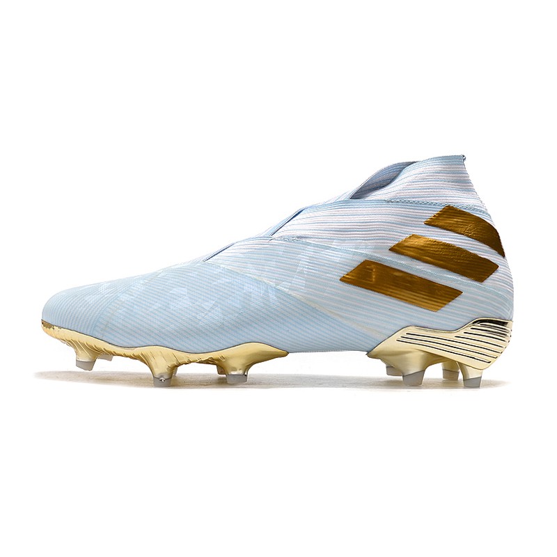 adidas Nemeziz 19 FG Scarpa Acqua Bold Oro Metallico Bianco