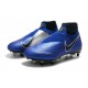 Nike Phantom Vision Elite DF SG-Pro Anti Clog Bianco Nero Blu Racer