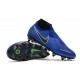Nike Phantom Vision Elite DF SG-Pro Anti Clog Bianco Nero Blu Racer