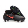 Nike Phantom Vision Elite DF SG-Pro Anti Clog Grigio Scuro Mango Acceso Nero