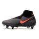 Nike Phantom Vision Elite DF SG-Pro Anti Clog Grigio Scuro Mango Acceso Nero