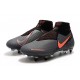 Nike Phantom Vision Elite DF SG-Pro Anti Clog Grigio Scuro Mango Acceso Nero