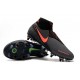 Nike Phantom Vision Elite DF SG-Pro Anti Clog Grigio Scuro Mango Acceso Nero