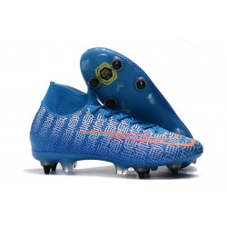 Nike Mercurial Superfly VII Elite SG-PRO AC Blu Rosso