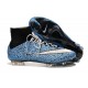 2015 Scarpa da calcio per terreni duri Nike Mercurial Superfly - Uomo Leopardo Blu Bianco Nero
