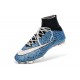 2015 Scarpa da calcio per terreni duri Nike Mercurial Superfly - Uomo Leopardo Blu Bianco Nero