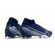 Scarpa Calcio Nike Mercurial Superfly 7 Elite FG - Blu Bianco