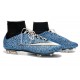 2015 Scarpa da calcio per terreni duri Nike Mercurial Superfly - Uomo Leopardo Blu Bianco Nero