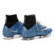 2015 Scarpa da calcio per terreni duri Nike Mercurial Superfly - Uomo Leopardo Blu Bianco Nero