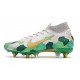 Nike Mercurial Vapor 13 Elite SG-Pro AC Mbappe Gris Dorado Verde