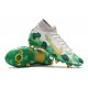 Nike Mercurial Vapor 13 Elite SG-Pro AC Mbappe Gris Dorado Verde