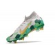 Nike Mercurial Vapor 13 Elite SG-Pro AC Mbappe Gris Dorado Verde