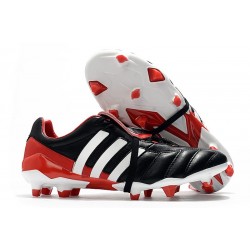 Scarpe Nuovo Adidas Predator Mania FG Nero Bianco Rosso