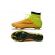 Nuove Scarpe calcio Nike Mercurial Superfly FG - Pelle Giallo Volt Nero