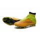 Nuove Scarpe calcio Nike Mercurial Superfly FG - Pelle Giallo Volt Nero