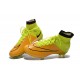 Nuove Scarpe calcio Nike Mercurial Superfly FG - Pelle Giallo Volt Nero