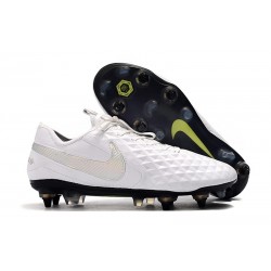 Nike Tiempo Legend 8 Elite SG-Pro Anti Clog Bianco Platino Grigio Lupo