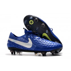 Nike Tiempo Legend 8 Elite SG-Pro Anti Clog Blu Argento